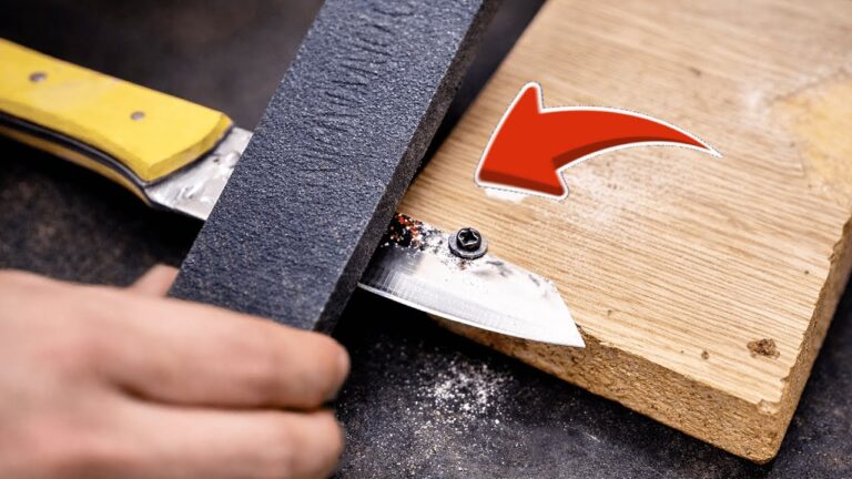 Affila il tuo coltello a specchio con 1 semplice trucco conosciuto da pochi!