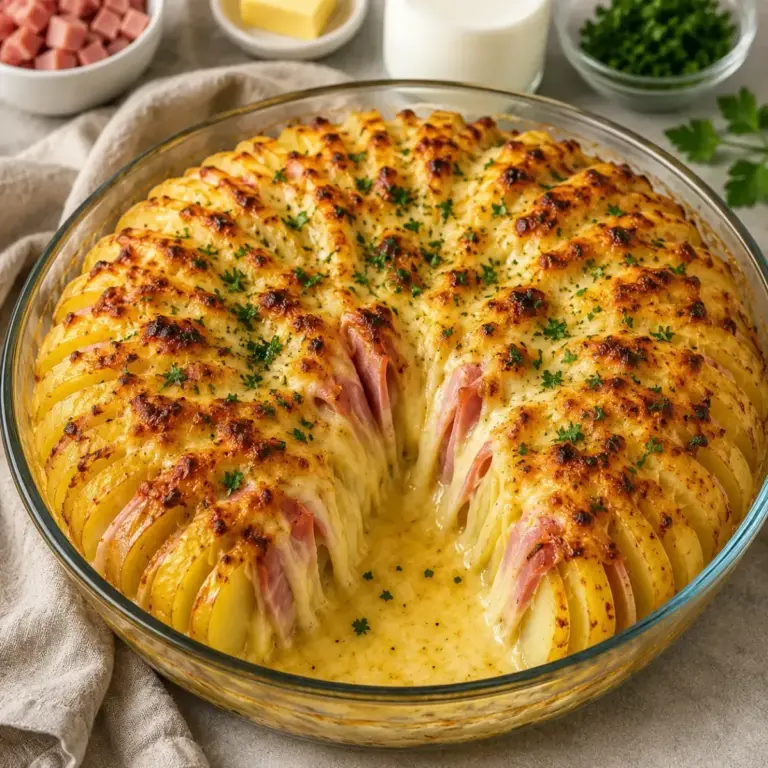 Gratin di Patate con Prosciutto e Formaggio Filante: il Segreto per un Piatto Indimenticabile