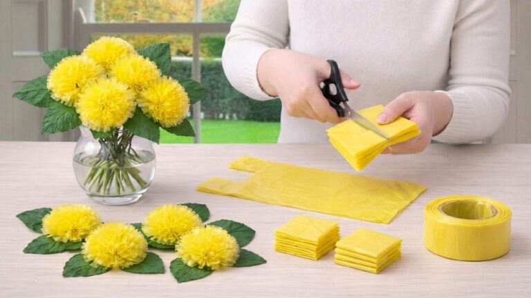 Crea 5 fiori stupendi con sacchetti di plastica: idee decorative facili e originali!