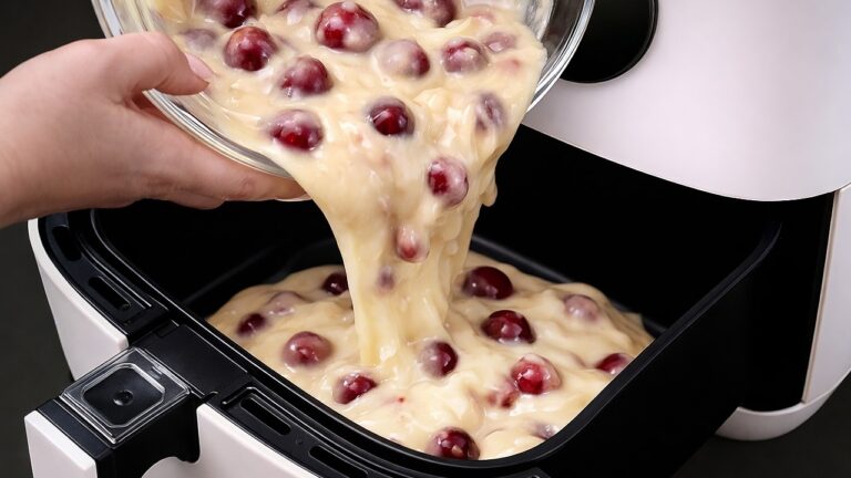 Scopri il delizioso dolce di ciliegie in 5 minuti con la friggitrice ad aria!