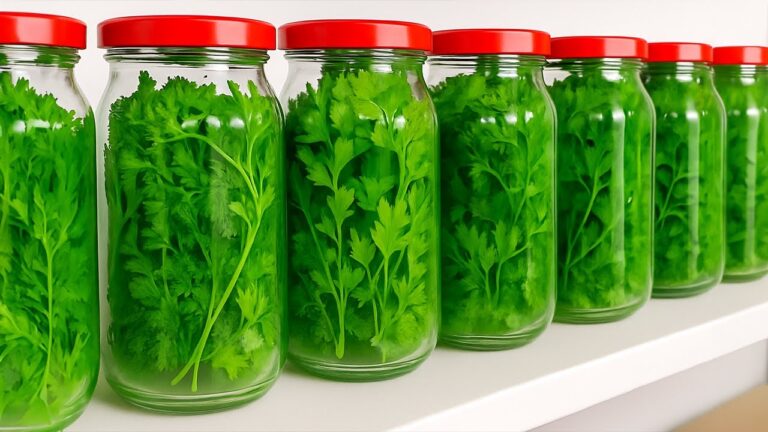 Scopri 5 trucchi per mantenere prezzemolo e cipolle fresche tutto l’anno!
