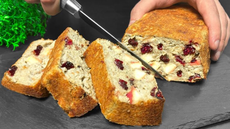 5 minuti per un dolce sano: torta di avena con 2 mele e senza zucchero!