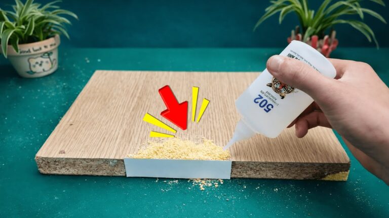 5 Passaggi Semplici per Riparare Fessure nel Legno con Segatura e Colla