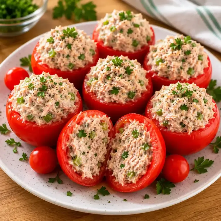 Pomodori Ripieni di Tonno: Un’Entrée Fresca e Leggera da Gustare