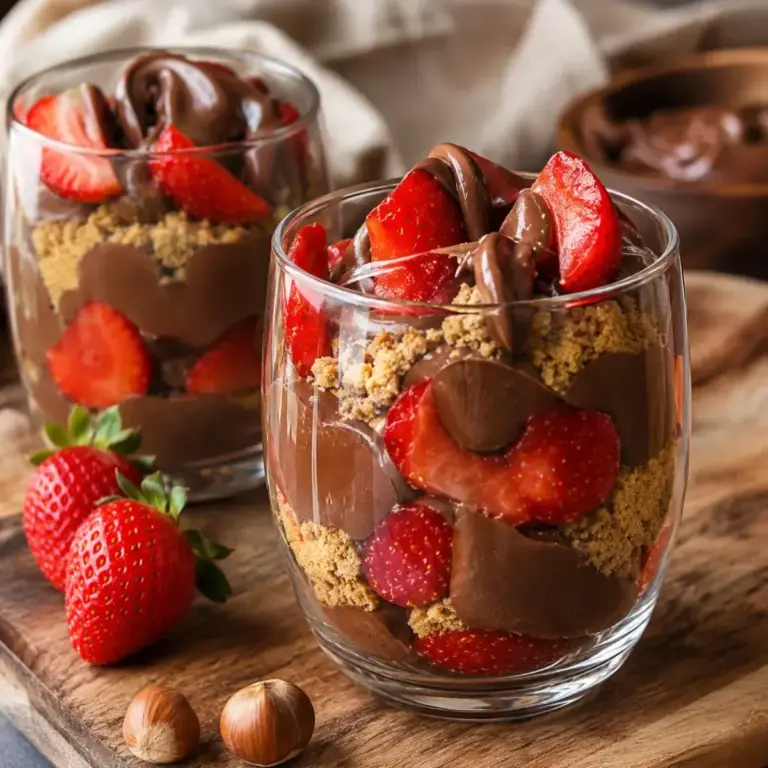 Verrine di fragole e Nutella: il dolce goloso e facile da preparare